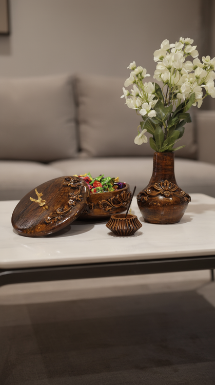 ست پذیرایی طرح چوب تنوع زنگی در فروشگاه دکوزین