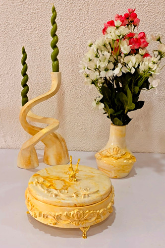 ست جلو مبلی، شکلاتخوری، جا آجیلی، ست پذیرایی، جاشمعی ترند، گلدان جدبد، با تنوع رنگی