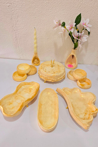 ست جا آجیلی، جا شکلاتی، گلدان، جاشمعی، مناسب جلو مبلی و هفت سین