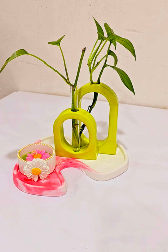 ست جلو مبلی، گلجا مناسب گل طبیعی و مصنوعی، جا شمعی ،سینی، مناسب میز تی وی، کنسول، جلو مبلی