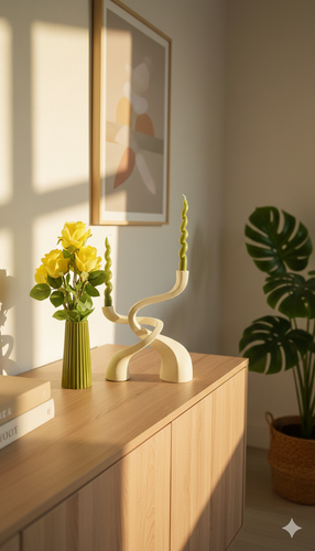 ست گلدان و جا شمعی و انواع گلجای با تنوع رنگی متناسب با دکور شما در فروشگاه دکوزین