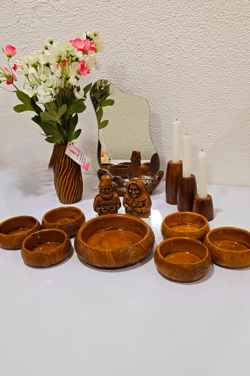 هفت سین طرح چوب سنگی با تم رنگی دلخواه دکوزین