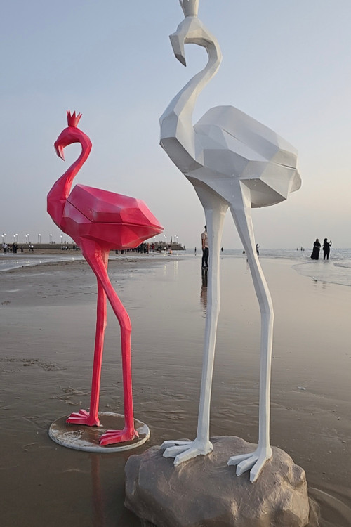 جا دستمال کاغذی مدل فلامینگو، فایبرگلاس، ضدآب، محکم