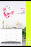 ساعت دیواری. فایبرگلاس، با تنوع رنگی.