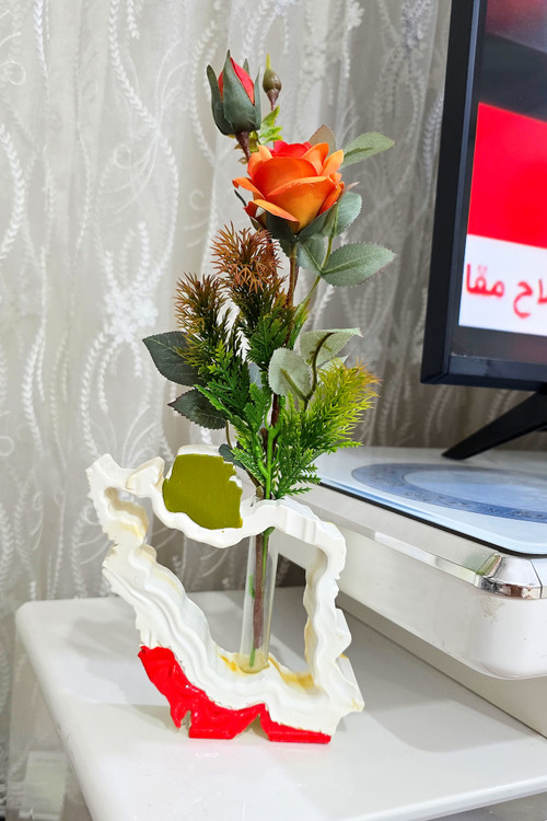 گلجای ایران، گلدان شیشه ای سنگی، پرچم ایران، در فروشگاه دکوزین