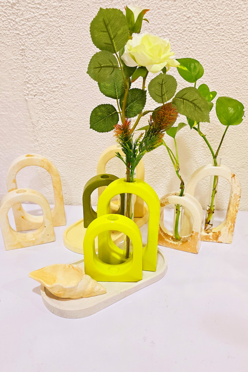 فروش عمده گلدان گلجای سنگی با رنگ دلخواه شما قابل شستشو